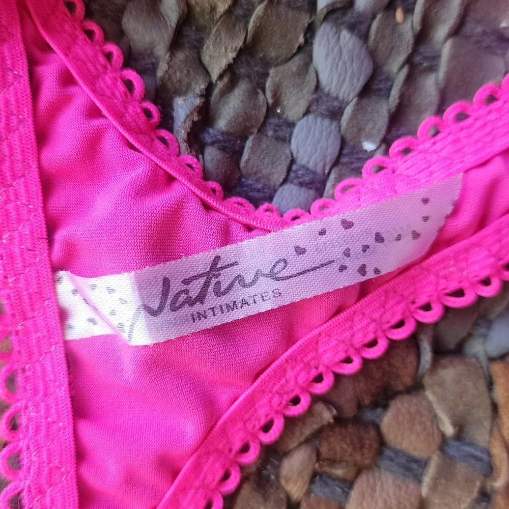 Native Hot Pink Thong Lace Panty
